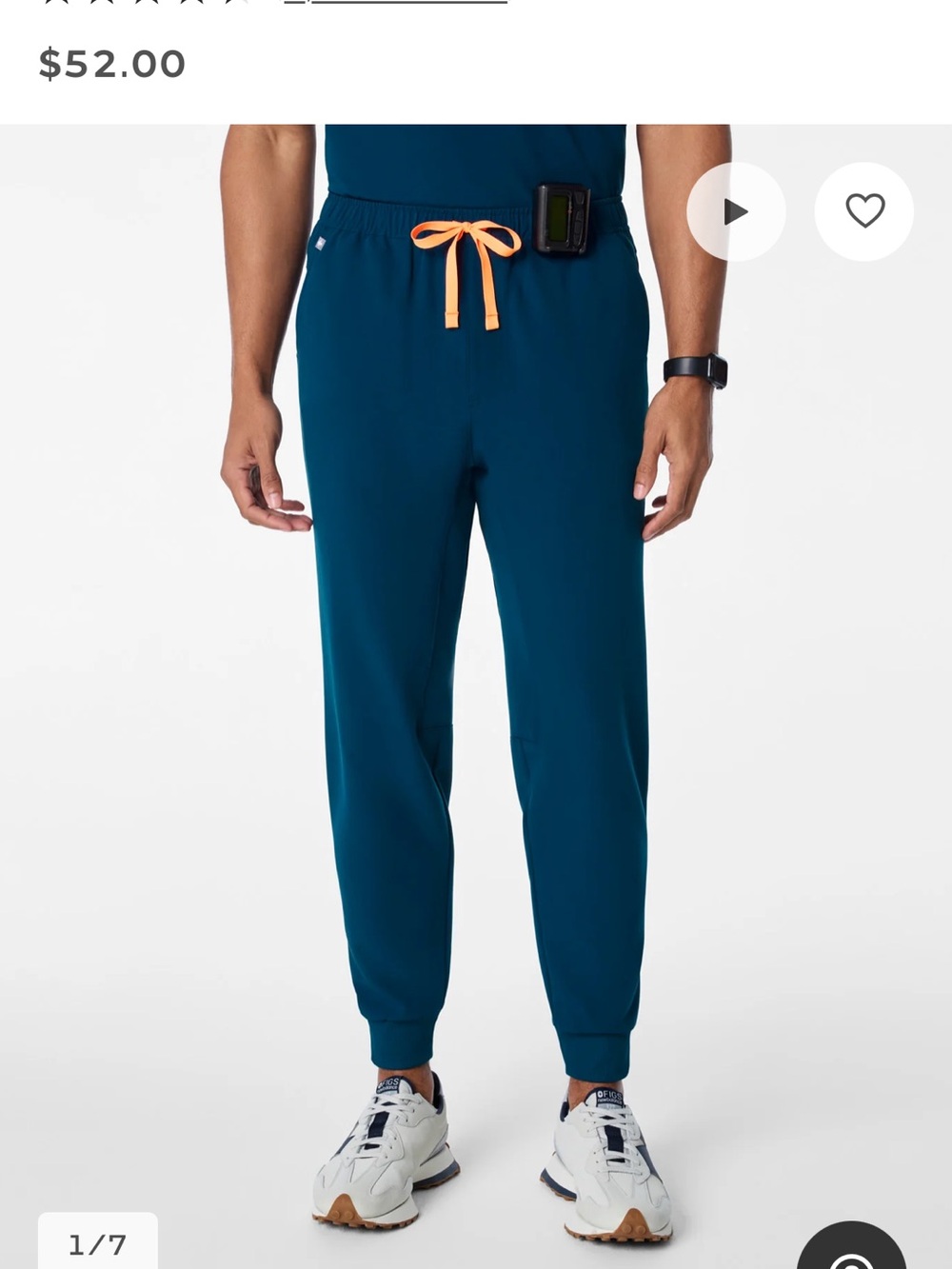Figs Men's Tansen Jogger Scrub Pants Deep Reef